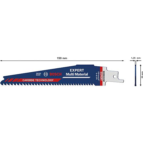 Lames de scie sabre avec manche universel S956XHM pour bois avec métal, CARBIDE TECHNOLOGY  Anwendung 1