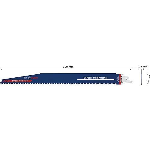 Lames de scie sabre avec manche universel S1256XHM pour bois avec métal, CARBIDE TECHNOLOGY Anwendung 1