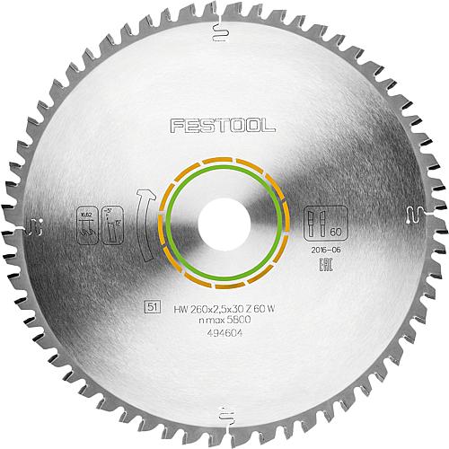 Lame de scie sabre Festool 225 x 2,6 x 30mm, 32 dents, pour materiaux en bois et panneaux de matériaux de construction
