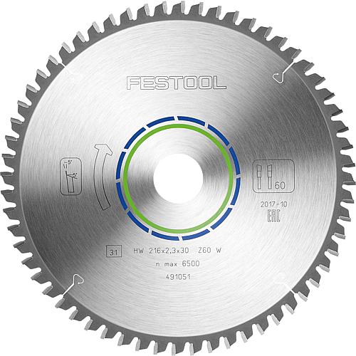 Lame de scie circulaire pour panneaux et profilés en aluminium, pour matières plastiques dures et renforcées de fibres Standard 1