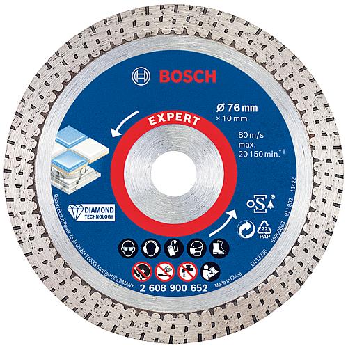 Disque diamant EXPERT HardCeramic pour carrelage, céramique, porcelaine et grès cérame, coupe à sec Standard 1