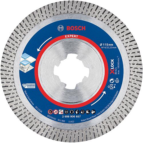 Disque à tronçonner diamanté BOSCH® EXPERT HardCeramic Ø 115 x 1,4 mm X-LOCK®