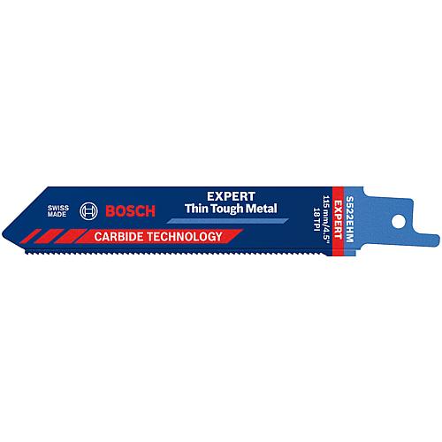 Lames de scie sabre EXPERT S522EHM pour tôles d'acier inox, TECHNOLOGIE CARBURE Standard 1