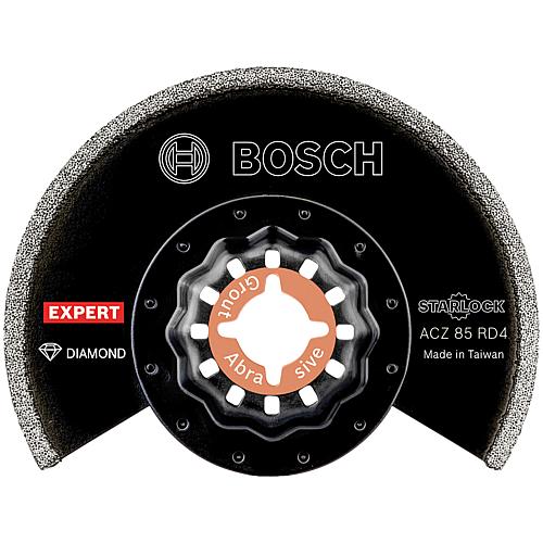 Lame de scie segment BOSCH EXPERT Grout Segment Blade ACZ85RD4 Ø 85 mm Grain 40, Starlock, 1 Pièce