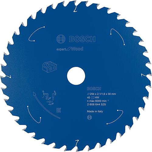 Lames de scie circulaire Ø 254 x 30 x 2,1 avec 40 dents, pour une utilisation universelle dans le bois