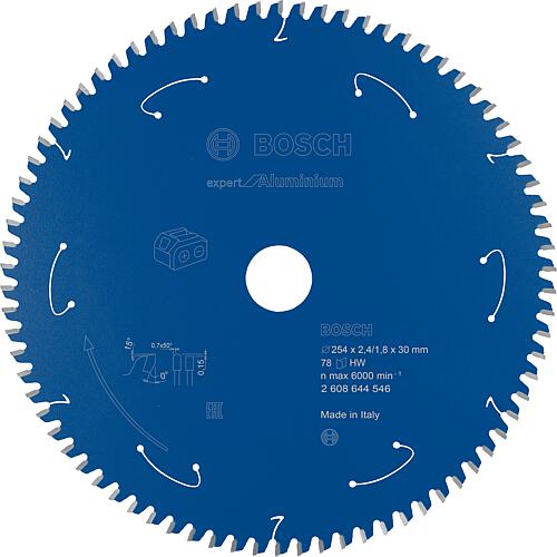 Lame de scie circulaire pour aluminium, métaux non ferreux, panneaux plastifiés, plastique, bois dur, bois massif, panneaux d’agglomérés, contreplaqué, panneaux de fibres Standard 1