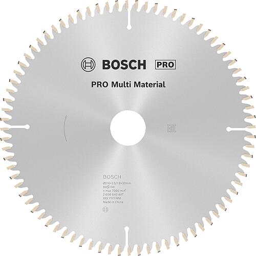 Lames de scie circulaire Ø 216 x 30 x 2,5 avec 80 dents, pour l'aluminium et les métaux non ferreux