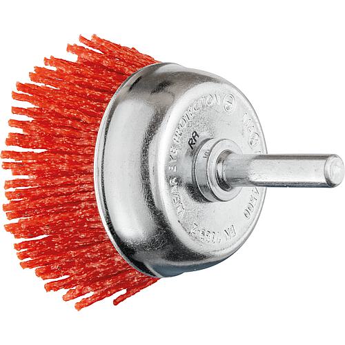 Brosse boisseau garniture synthétique non tressé, avec tige ø 6 mm Standard 1