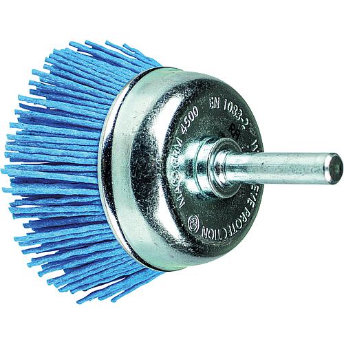 Brosse ronde garniture synthétique non tressé, avec tige ø 6 mm Standard 1