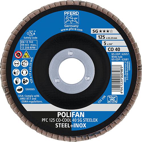 Disque de découpe à lamelles Polifan CO-COOL SG, Contre-coudé Standard 1