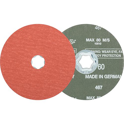 Disque fibre COMBICLICK, pour acier inoxydable, aluminium, corindon A-COOL Standard 1