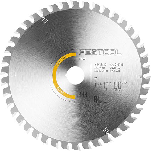 Lame de scie circulaire pour panneaux plaqués et revêtus, coupes transversales de bois massif, MDF Standard 1