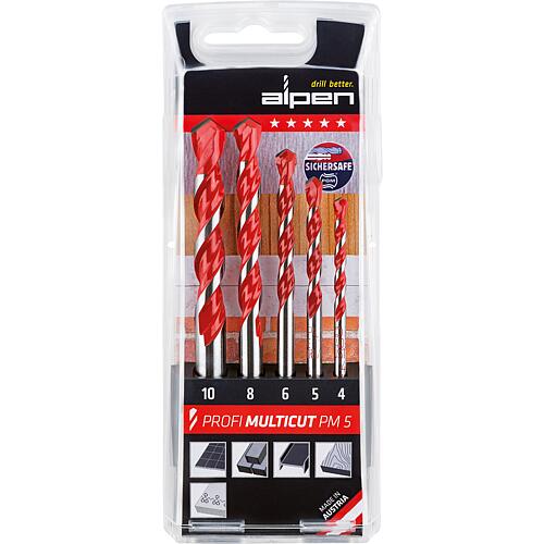 Kit de forets multiusage Alpen, 5 pièces, Ø 4/5/6/8/10 mm