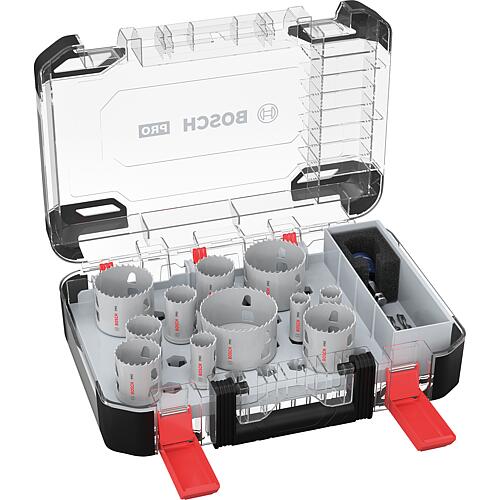 Kit de scie cloche BOSCH PRO PC Plus, 14 pièces, ø 20/22/25/32/35/40/44/51/60/64/76 Standard 1