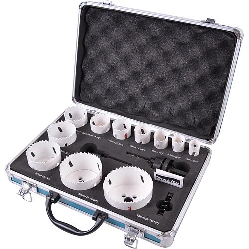 Kit de scie cloche Makita D-47298 Sanitaire HSS-BiM, 14 pièces Standard 1