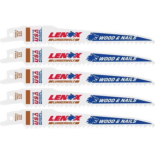 Lames de scie sabre Lenox LUMBERWOLF™, longueur 152 mm, 6 TPI, Cond. = 5 Pièces Anwendung 2