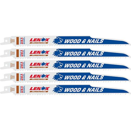 Lames de scie sabre Lenox LUMBERWOLF™, longueur 229 mm, 6 TPI, Cond. = 5 Pièces Anwendung 1