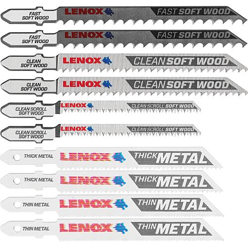 Kit de lames de scie sauteuse Lenox, 10 pièces pour les coupes dans le bois et le métal Standard 1
