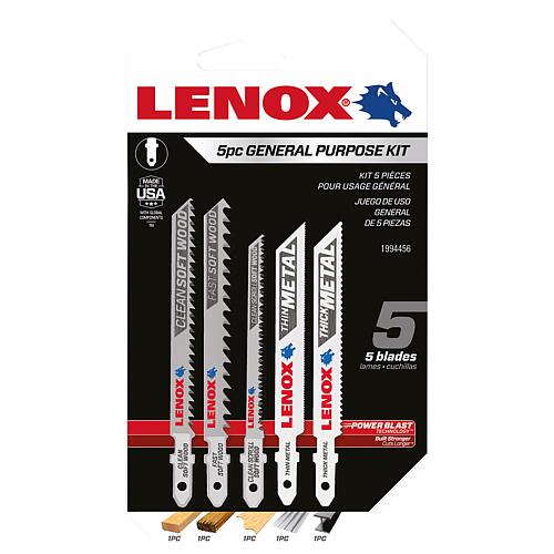 Kit de lames de scie sauteuse Lenox, 5 pièces pour les coupes dans le bois et le métal Standard 1