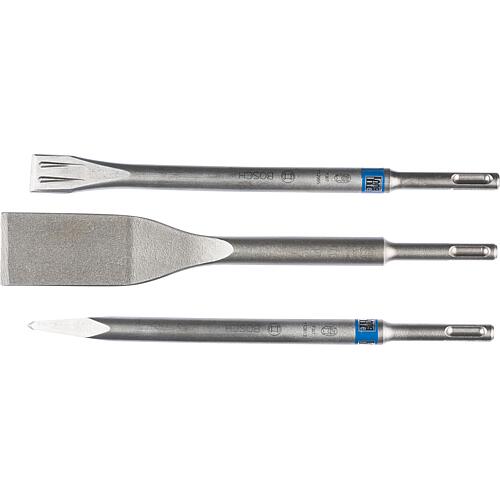 Kit de burins BOSCH PRO, 3 pièces avec emmanchement SDS-Plus Standard 1