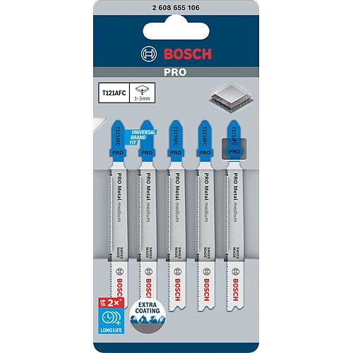 Lames de scie sauteuse BOSCH PRO T121AFC, longueur 92 mm, Cond. 5 Pièces Standard 1