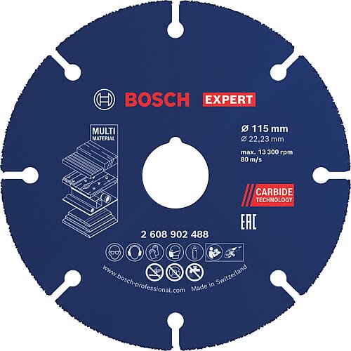 Disques à tronçonner BOSCH EXPERTCarbide Multiwheel Ø 115 x 22,23 mm