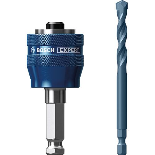 Adaptateur de scie cloche BOSCH Expert Power Change Plus avec foret de centrage, Ø 8,5 x 105 mm, 2 pièces