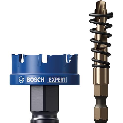 Scie cloche BOSCH EXPERT Carbide SheetMetal, avec logement PowerChange Plus Ø 40 mm, longueur utile 5 mm