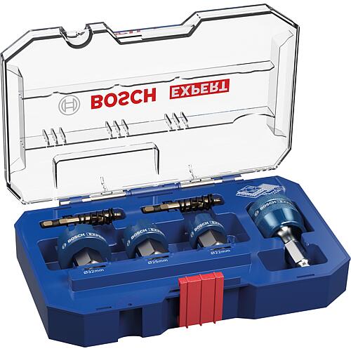Kit de scie cloche BOSCH Expert Sheet Metal, avec PowerChange Plus, Ø 22/25/32 mm longueur de travail 5 mm 6 pièces Standard 1