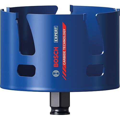 Scie cloche Bosch® EXPERT ConstructionMaterial, avec emmanchement PowerChange Plus Ø 98 mm, longueur utile 60 mm