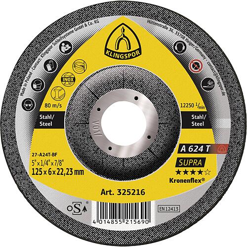Disque à ébarber Klingspor A 624 Supra Standard 1