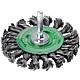 Brosses rondes à tige avec fil en acier inoxydable et tige de ø 6 mm Standard 1