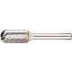 Fraise-carbure KLINGSPOR zylindrique tête sphérique denture croisée,Ø 9,6mm, L:63mm