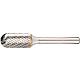 Fraise-carbure KLINGSPOR zylindrique tête sphérique denture croisée, Ø 16mm, L: 70mm