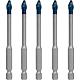 Kit Foret carrelage BOSCH 5 pcs. HardCeramic Ø 6 mm avec 1/4" hexag.