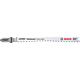 Lames de scie sauteuse BOSCH® EXPERT T308BFP longueur 117 mm, pour panneaux revêtus de plastique, conditionnement 25 pièces