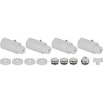 Kit de fixations pour radiateur pièce à vivre Manto