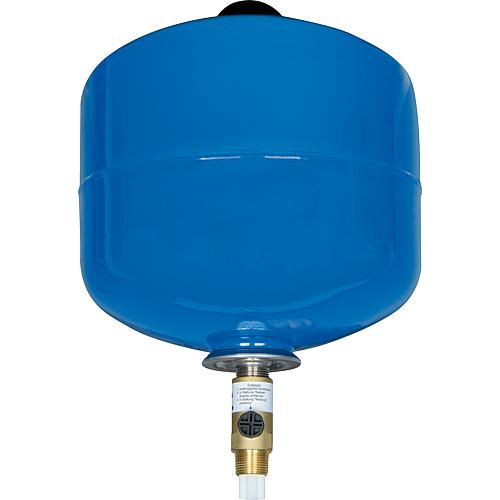 Vases d'expansion eau sanitaire Extravarem 8 Ltr. avec vanne d'arrêt (o. R), testé DVGW