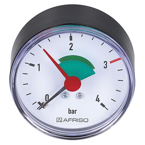 Manomètre chauffage 63 mm ø DN8 (1/4“) axial Standard 1