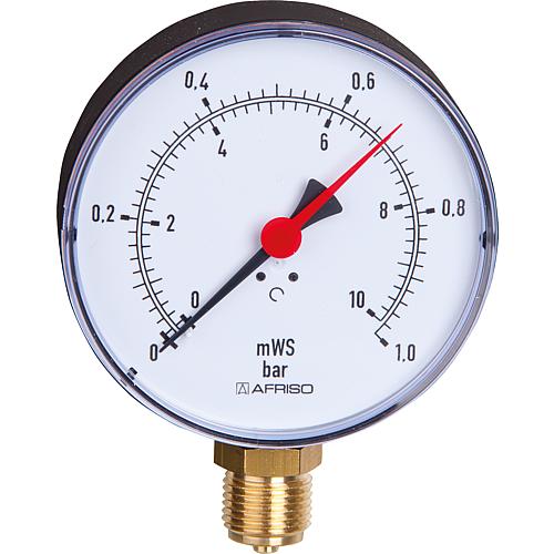 Hydromètre ø 100 mm, DN 15 (½“), radial Standard 1