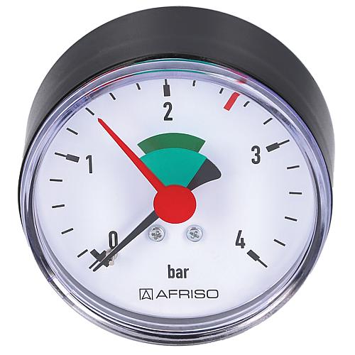 Manometre chauffage 63 mm 3/8" - 2,5 bar - axial