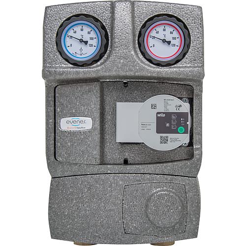 Module hydraulique Easyflow DN25(1") avec mélangeur 3 voies et raccord compteur d´énergie  Standard 2