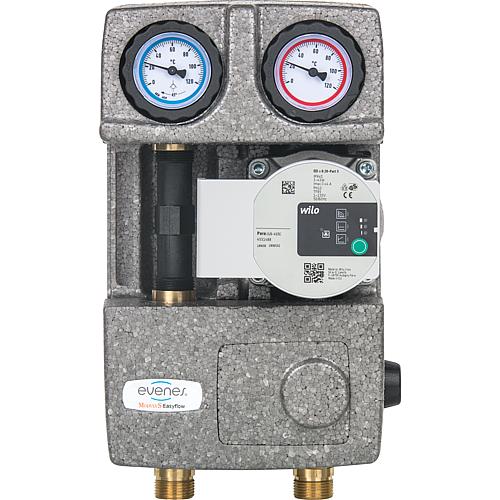 Module hydraulique Easyflow DN20 circuit de régulation valeur constante,thermique 20-43° et raccord compteur d´énergie  Anwendung 1
