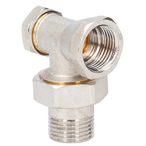 Coude de réglage équerre DN15 (1/2"), femelle
