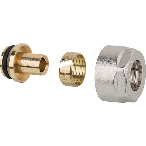 Raccord à compression pour tube PE avec écrou chapeau 16 x 2 mm - emballage = 2 pcs