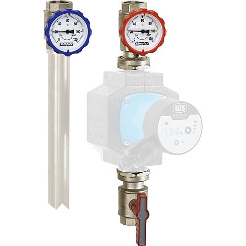 Kit circuit de chauffe M 1" avec écrou chapeau Standard 1