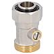 Raccord simple de robinet a bille passage 3/4"femelle eurocone raccord tube 3/4"                               ";