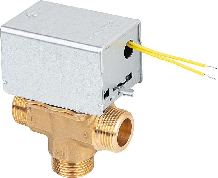 Vanne de zone 3 voies Honeywell V4044 C 1312 B, avec reglage manuel 1" 230v 50 Hz, 6 W *B.G*