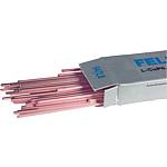 Barres carrées en cuivre pour brasage fort selon la norme DIN 8513, longueur 500 mm, Cond. = 1 kg, 2 mm