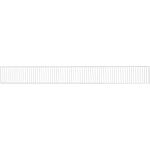 Grille de recouvrement pour radiateur DeLonghi PLATELLA/LINEAR type 22, longueur 1000 mm